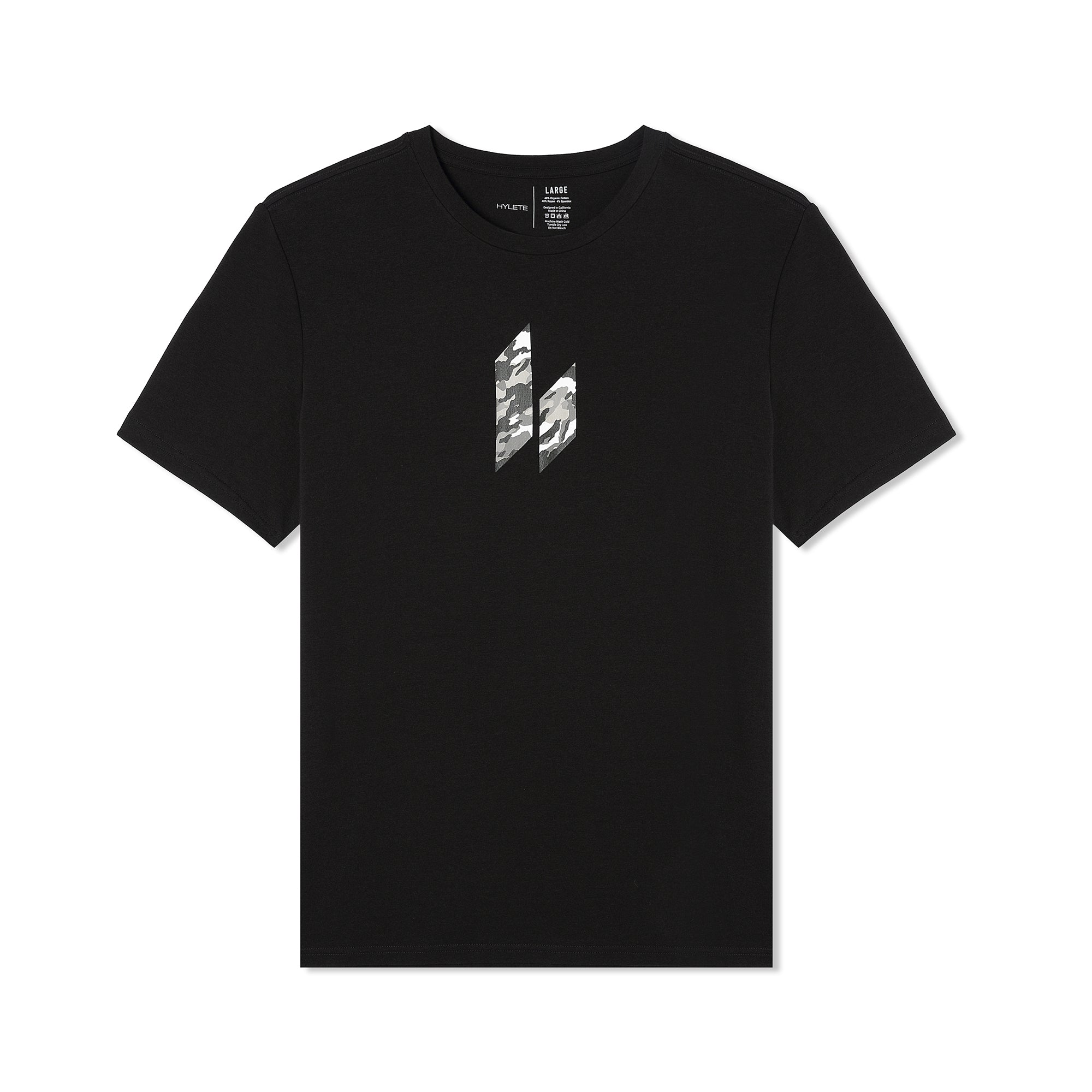 Camo Icon HY-Blend Crew Tee Black
